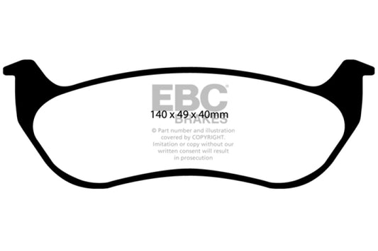 EBC 07-11 Ford Explorer Sport Trac 4.0 Yellowstuff Rear Brake Pads