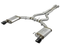 aFe MACHForce XP 3in 304 SS Cat-Back Exhausts w/ Black Tips 15-17 Ford Mustang GT V8-5.0L/V6-3.7L - Burkken Auto Parts