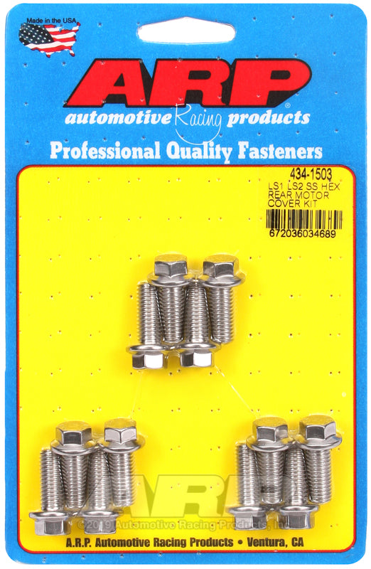 ARP Chevy LS1 LS2 SS Rear Hex Motor Cover Bolt Kit - Burkken Auto Parts