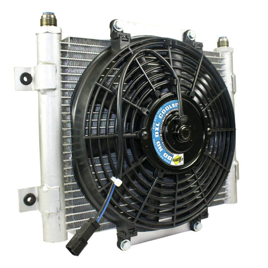 BD Diesel Xtrude Trans Cooler w/Fan 5.5in - Burkken Auto Parts