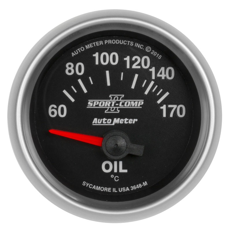Autometer Sport-Comp II Gauge Oil Temp 2 1/16in 60-170f Electric Sport-Comp II - Burkken Auto Parts
