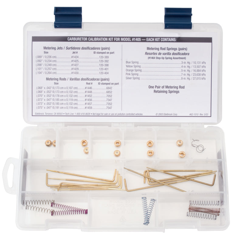 Edelbrock Jet / Rod Kit for 1405 - Burkken Auto Parts