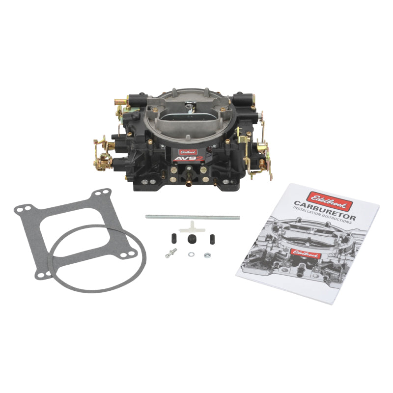 Edelbrock Carburetor AVS2 Series 650 CFM Manual Choke Black Powder Coated (Non-EGR) - Burkken Auto Parts