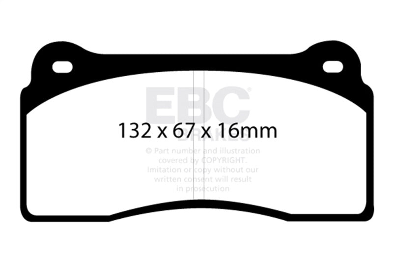 EBC 99-03 Aston Martin DB7 5.9 Redstuff Front Brake Pads - Burkken Auto Parts