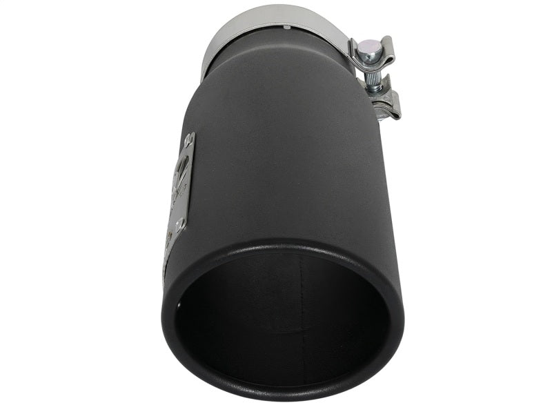 aFe MACH Force-Xp 409 Stainless Steel Exhaust Tip 3.5 In x 4.5in Out x 12in L Clamp-On - Burkken Auto Parts