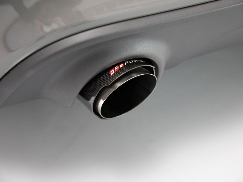aFe MACH Force-XP 4-1/2in Carbon Fiber OE Replacement Exhaust Tips - 15-19 Dodge Charger/Hellcat - Burkken Auto Parts