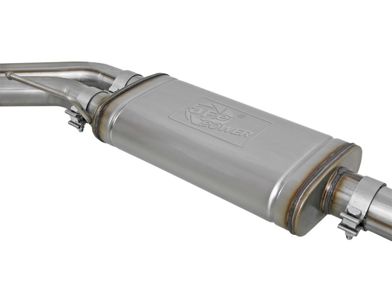 aFe Rebel Series Exht 3in SS Middle Side Exit CB w/ Black Tips 11-14 Ford F150 Ecoboost V6 3.5L (tt) - Burkken Auto Parts