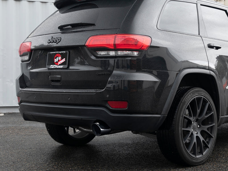 aFe Large Bore HD 3in 304 SS Cat-Back Exhaust w/ Black Tips 14-19 Jeep Grand Cherokee (WK2) V6-3.6L - Burkken Auto Parts