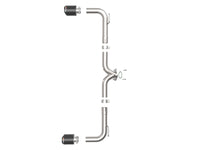 aFe Takeda 2-1/2in 304 SS Axle-Back Exhaust w/ Carbon Fiber Tips 14-18 Mazda 3 L4 2.0L/2.5L - Burkken Auto Parts