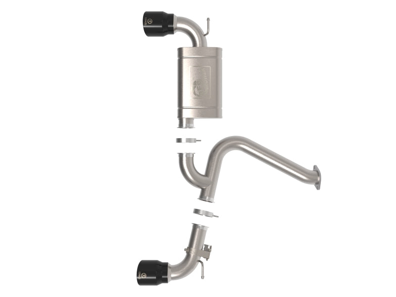aFe 22-23 Hyundai Kona N L4 2.0L (t) Takeda 3in SS Axle-Back Exhaust System w/ Black Tips - Burkken Auto Parts