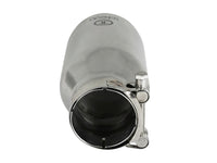 aFe Takeda 304 Stainless Steel Clamp-On Exhaust Tip 2.5in. Inlet / 4in. Outlet / 8in. L - Polished - Burkken Auto Parts