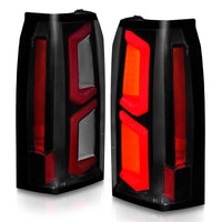 ANZO 2015-2020 Chevrolet Tahoe LED Tail Lights w/ Light Bar Black Housing Smoke Lens - Burkken Auto Parts