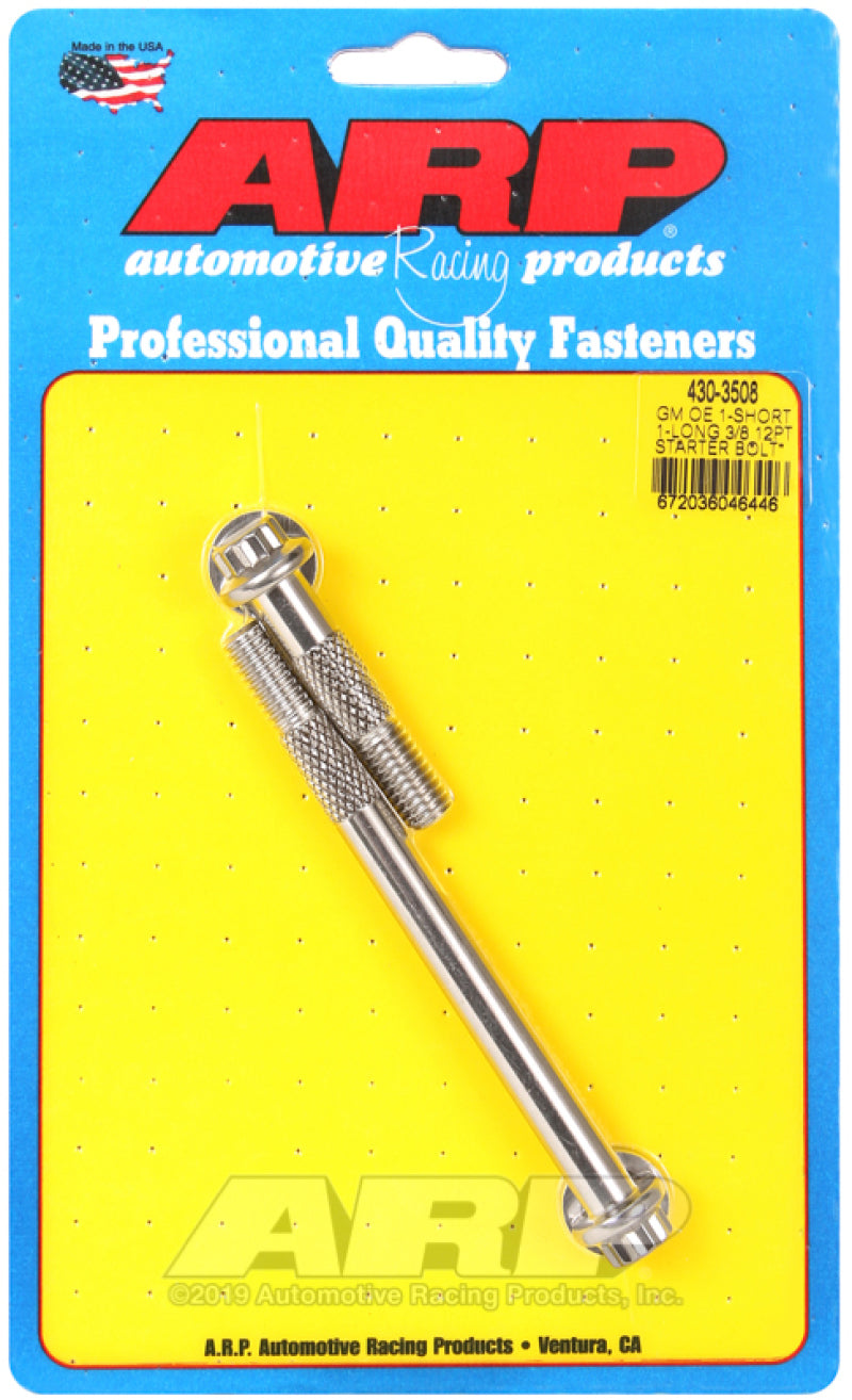 ARP GM 3/8 X 1.975/4.660in 12pt SS Starter Bolt Kit - Burkken Auto Parts