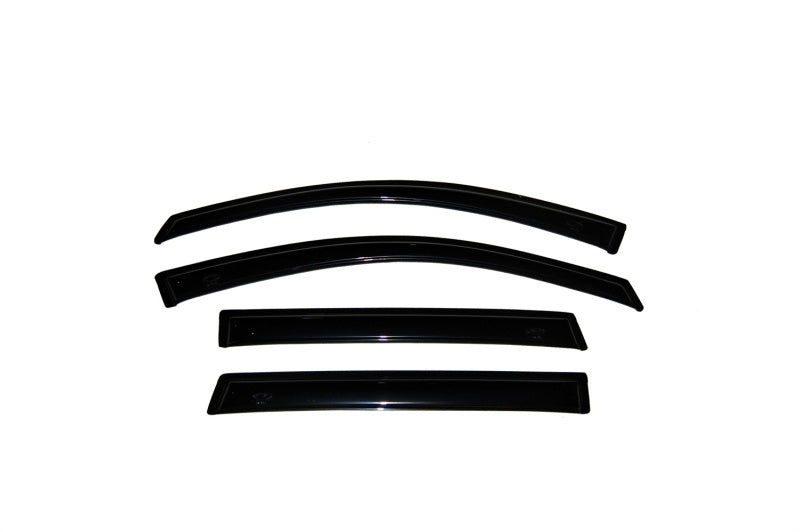 AVS 80-98 Ford F-250 Super Duty Supercrew Ventvisor Outside Mount Window Deflectors 4pc - Smoke - Burkken Auto Parts