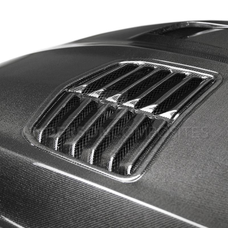 Anderson Composites 16-19 Chevrolet Camaro Double Sided Carbon Fiber Type-T2 Style Hood - Burkken Auto Parts