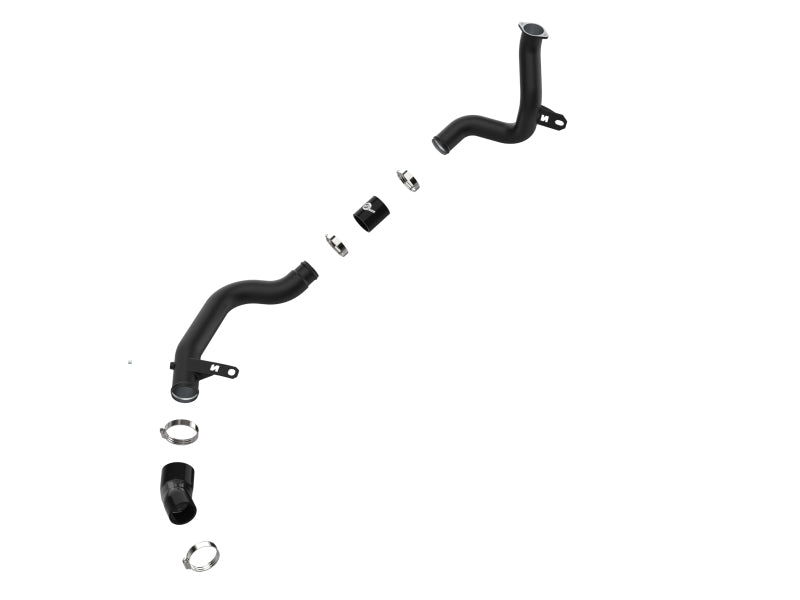 aFe 22-23 Hyundai Kona N L4 2.0L (t) BladeRunner 2-1/4in to 2-1/2in Aluminum Hot Charge Pipe - Black - Burkken Auto Parts