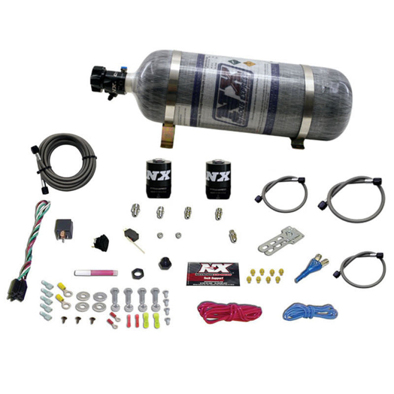 Nitrous Express Ford EFI Race Single Nozzle Nitrous Kit (100-250HP) w/Composite Bottle - Burkken Auto Parts