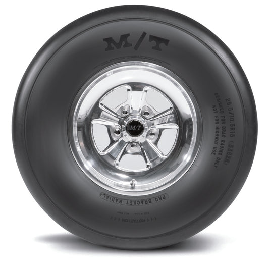 Mickey Thompson Pro Bracket Radial Tire - 27.0/10.5R17 X5 - 250657