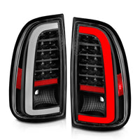 ANZO 00-06 Toyota Tundra LED Taillights w/ Light Bar Black Housing Clear Lens - Burkken Auto Parts