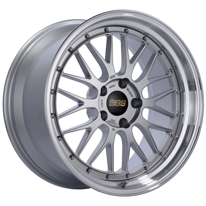 BBS LM 19x9.5 5x120 ET48 Diamond Silver Center Diamond Cut Lip Wheel -82mm PFS/Clip Required - Burkken Auto Parts