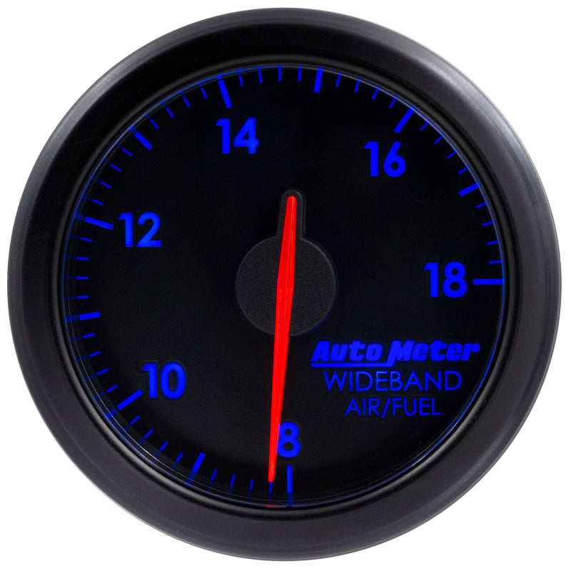 Autometer Airdrive 2-1/6in Wideband Air / Fuel Gauge 10:1-17:1 ARF Range - Black - Burkken Auto Parts