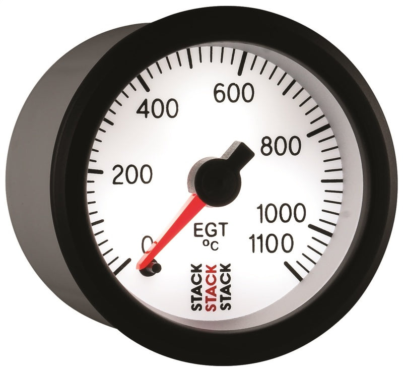 Autometer Stack 52mm 0-1100 Deg C Pro Stepper Motor Exhaust Gas Temp Gauge - White - Burkken Auto Parts