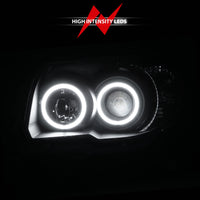 ANZO 2006-2009 Toyota 4Runner Projector Headlights w/ Halo Black - Burkken Auto Parts