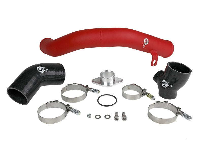 aFe BladeRunner 2.5in Aluminium Hot Side Charge Pipe 15-20 Subaru WRX 2.0T - Red - Burkken Auto Parts