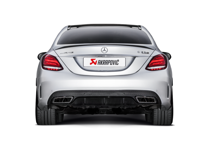 Akrapovic 15-17 AMG C63 Estate Evolution Line Cat Back (Titanium) w/ Carbon Tips (Req. Link Pipe) - Burkken Auto Parts