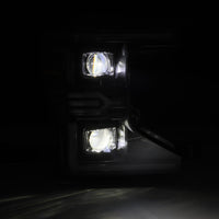 AlphaRex 20-22 Ford F-250/350/450/550 SD LUXX-Series LED Proj Headlights Bk w/Acv Light SS & SBDRL - Burkken Auto Parts
