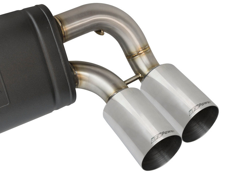aFe 16-18 BMW M2 L6-3.0L MACH Force-Xp 3in to 2.5in 304 SS Cat-Back Exhaust System-Quad Polish Tips - Burkken Auto Parts