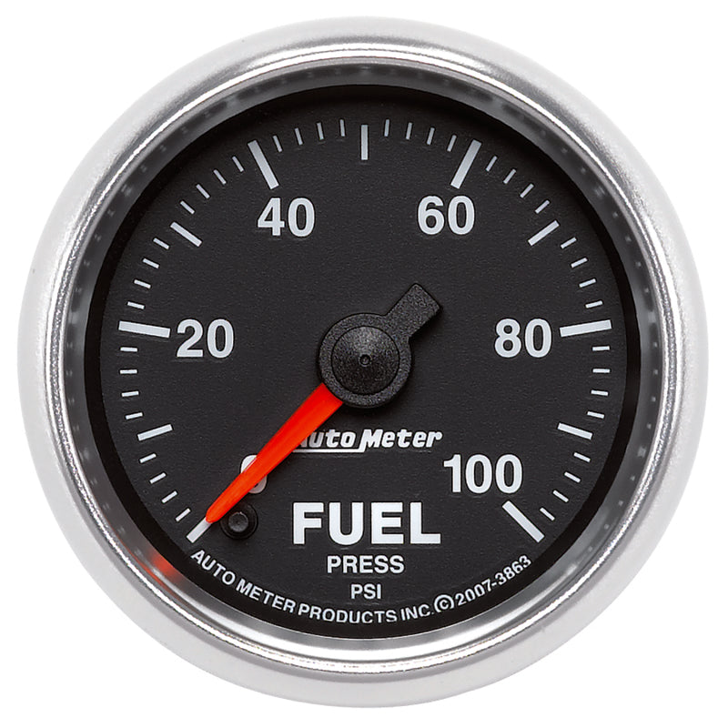 Autometer GS 0-100 PSI Full Sweep Electronic Fuel Pressure Gauge - Burkken Auto Parts