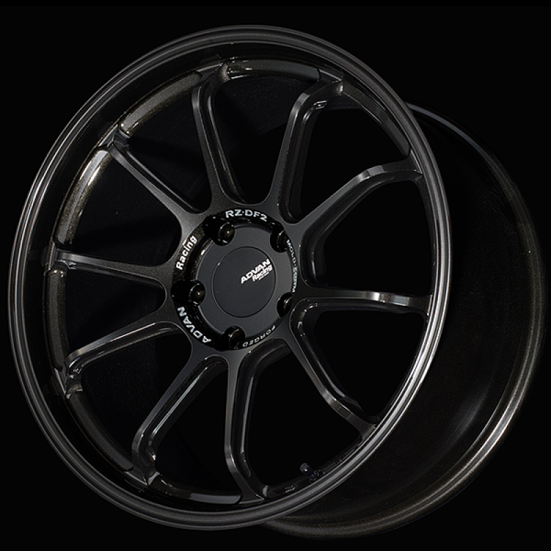 Advan RZ-DF2 for Porsche 20x10.5 / +45 Offset / 5x130 / 71.6mm Bore / Racing Titanium Black - Burkken Auto Parts