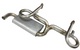 Bursch Tuned Exhaust Stainless Steel Exhaust Muffler, 912 (65-69) BX-1203-SS