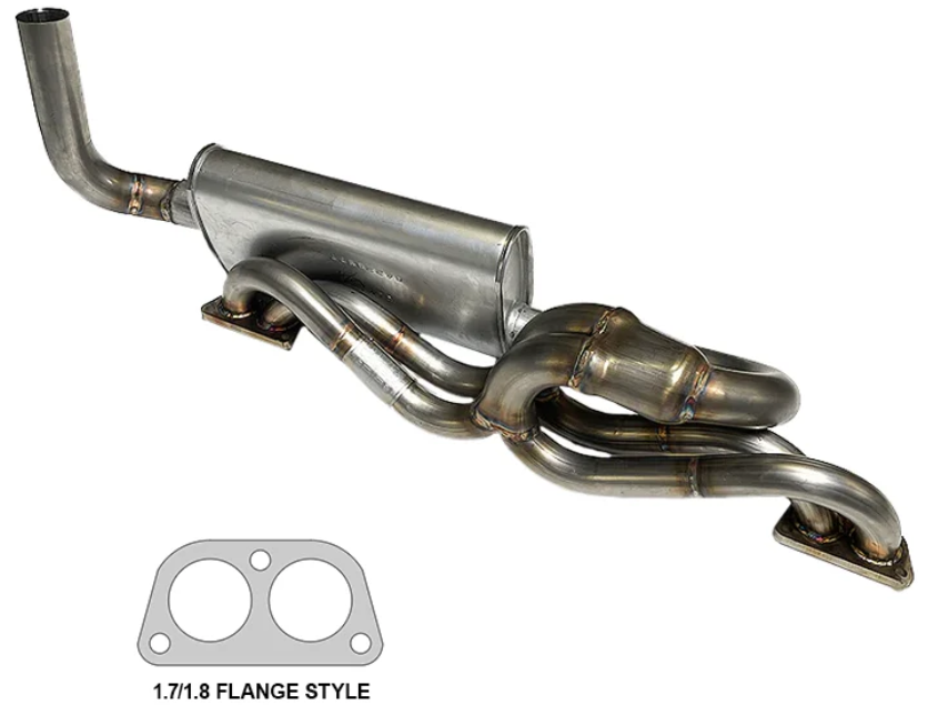 Bursch Stainless Steel Sport Exhaust Muffler, 914 (70-76) BX-1413-SS