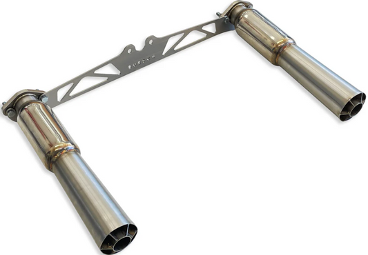 Bursch Tuned Exhaust Megaphone Silencer Set, All 356's/911/912 (50-73) BA-7915-SS