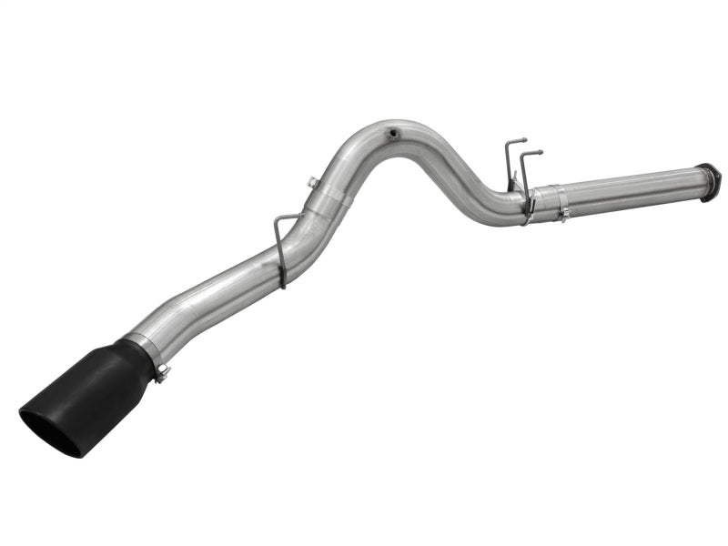 aFe Atlas Exhausts 5in DPF-Back Aluminized Steel Exhaust Sys 2015 Ford Diesel V8 6.7L (td) Black Tip - Burkken Auto Parts