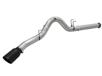 aFe MACHForce XP Exhaust 5in DPF-Back Stainless Steel Exht 2015 Ford Turbo Diesel V8 6.7L Black Tip - Burkken Auto Parts