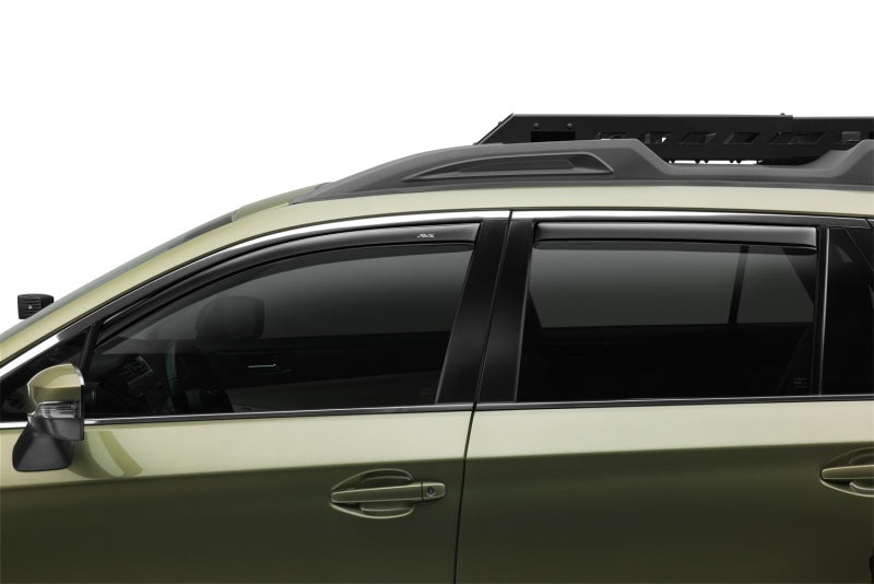 AVS 19-24 Subaru Ascent Ventvisor Front & Rear Window Deflectors 4pc - Smoke - Burkken Auto Parts