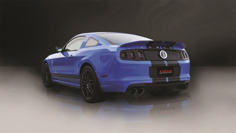 Corsa 2013-2014 Ford Mustang Shelby GT500 5.8L V8 Black Sport Axle-Back Exhaust - Burkken Auto Parts