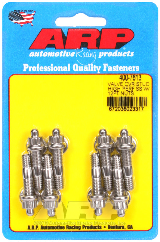 ARP Hi-Perf SS 12pt Valve Cover Stud Kit - Burkken Auto Parts