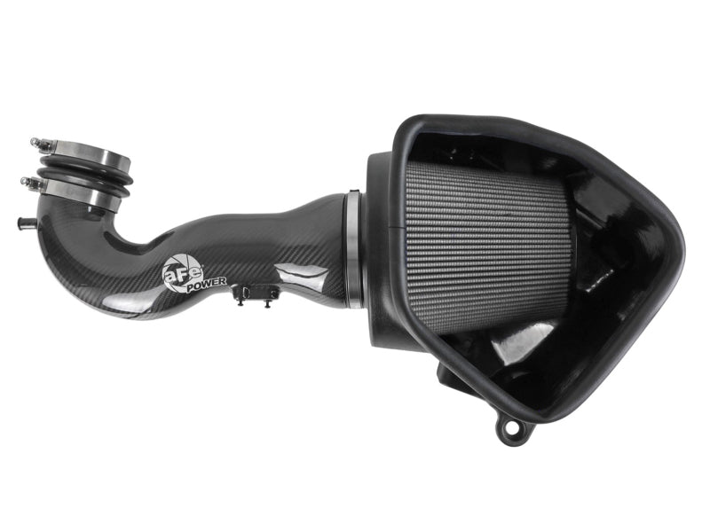 aFe 19-21 GM Trucks 5.3L/6.2L Track Series Carbon Fiber Cold Air Intake System W/ Pro Dry S Filters - Burkken Auto Parts