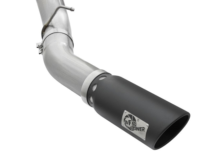 aFe Atlas Exhaust 5in DPF-Back Aluminized Steel w/ Black Tips 16-17 GM Diesel Truck V8-6.6L (td) - Burkken Auto Parts