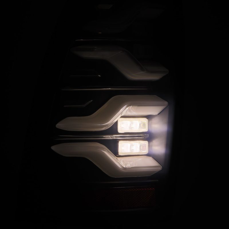 AlphaRex 05-15 Toyota Tacoma LUXX LED Taillights Blk w/Activ Light/Seq Signal - Burkken Auto Parts