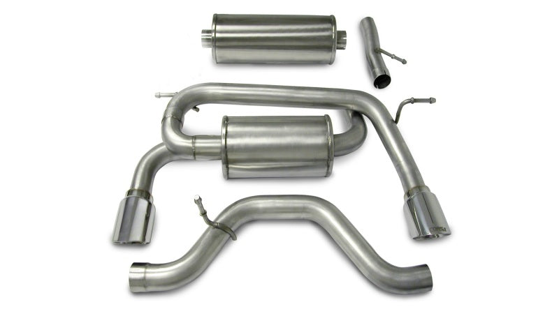 Corsa 2006-2008 Hummer H3 3.5L Polished Sport Cat-Back Exhaust - Burkken Auto Parts