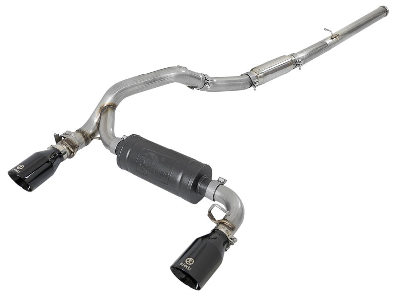 aFe Takeda 3in 304 SS Cat-Back Exhaust System w/ Black Tips 16-18 Ford Focus RS I4-2.3L (t) - Burkken Auto Parts