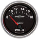 Autometer Sport-Comp II 2-5/8in 18V Electrical Voltmeter Gauge - Burkken Auto Parts