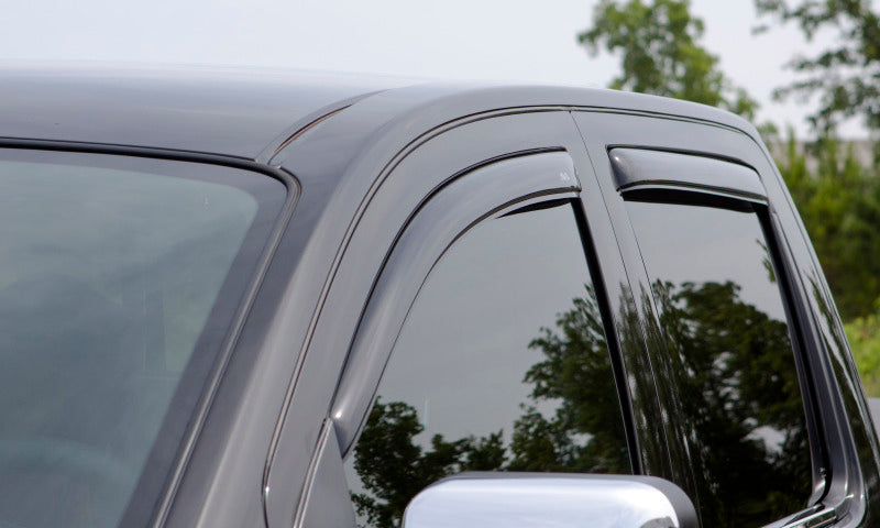 AVS 16-18 Toyota Tacoma Double Cab Ventvisor In-Channel Front & Rear Window Deflectors 4pc - Smoke - Burkken Auto Parts