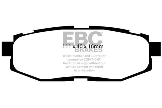 EBC 12+ Scion FR-S 2 Greenstuff Rear Brake Pads - Burkken Auto Parts