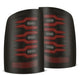 AlphaRex 07-13 GMC Sierra 1500/07-14 2500/3500HD (No Clsc/Dually) Luxx-Series LED Tail Lghts Blk Red - Burkken Auto Parts